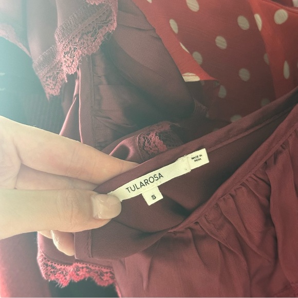 Revolve Tularosa Vanna Dress - Cabernet Red (Size Small) - Picture 6 of 9